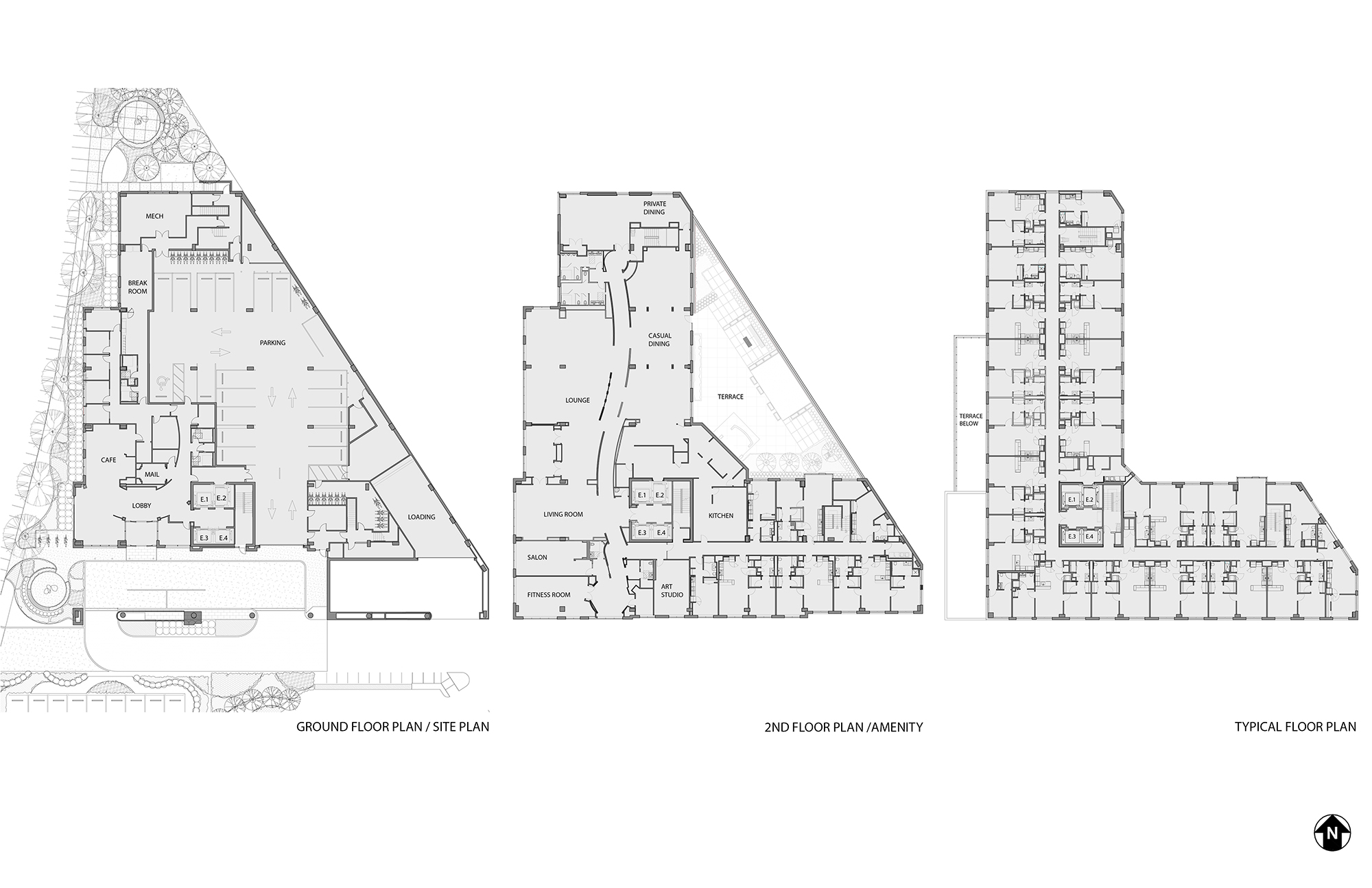 Trulee Evanston Senior Housing IL HirschMPG Architecture and Planning Floor Plans