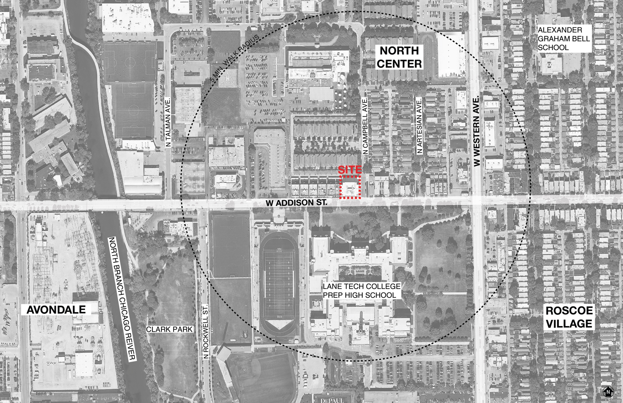 02_Addison and Campbell CONTEXT MAP_Chicago_Hirsch_MPG_Architecture