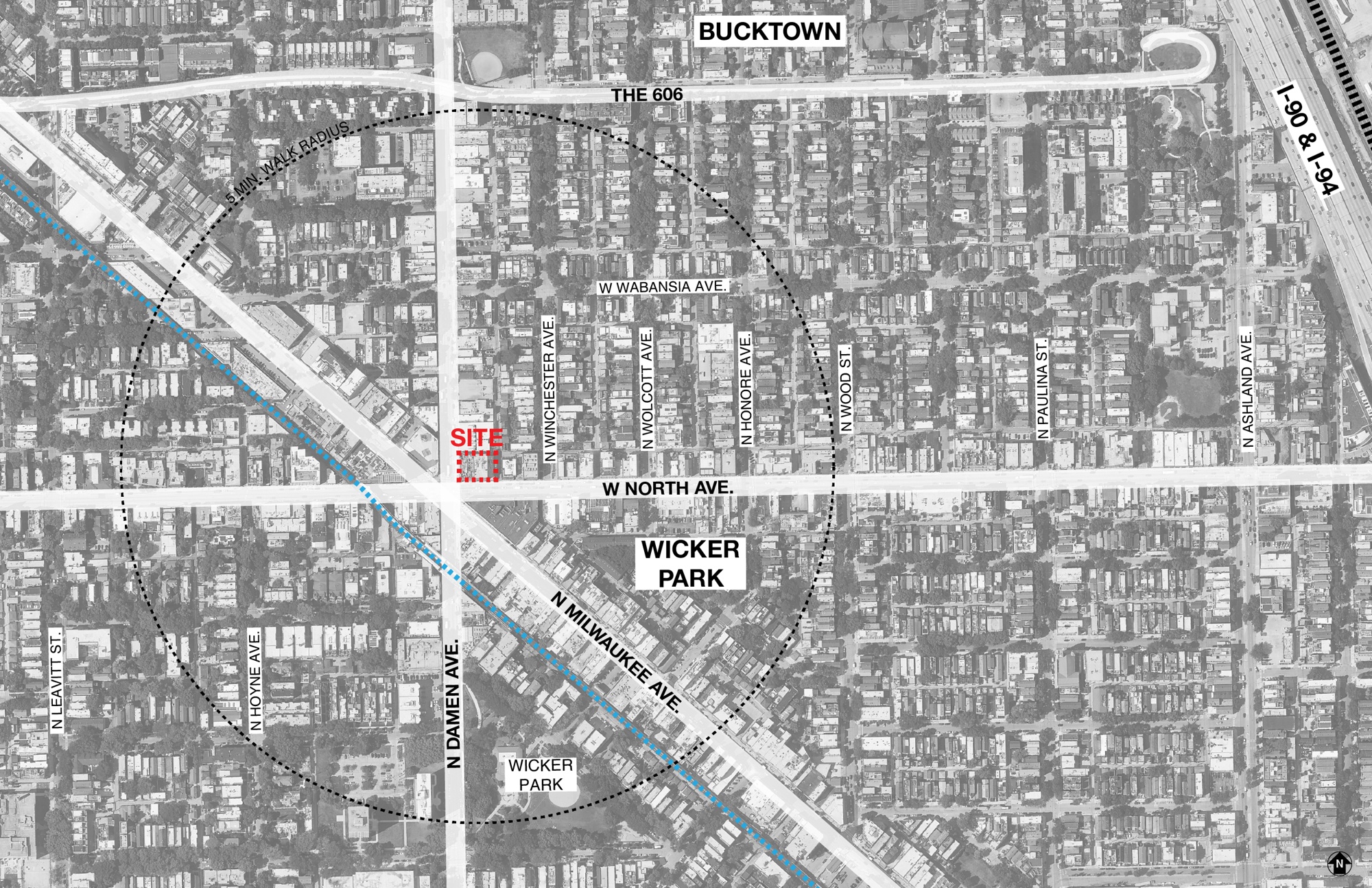 02_North and Damen CONTEXT MAP_Chicago_Hirsch_MPG_Architecture