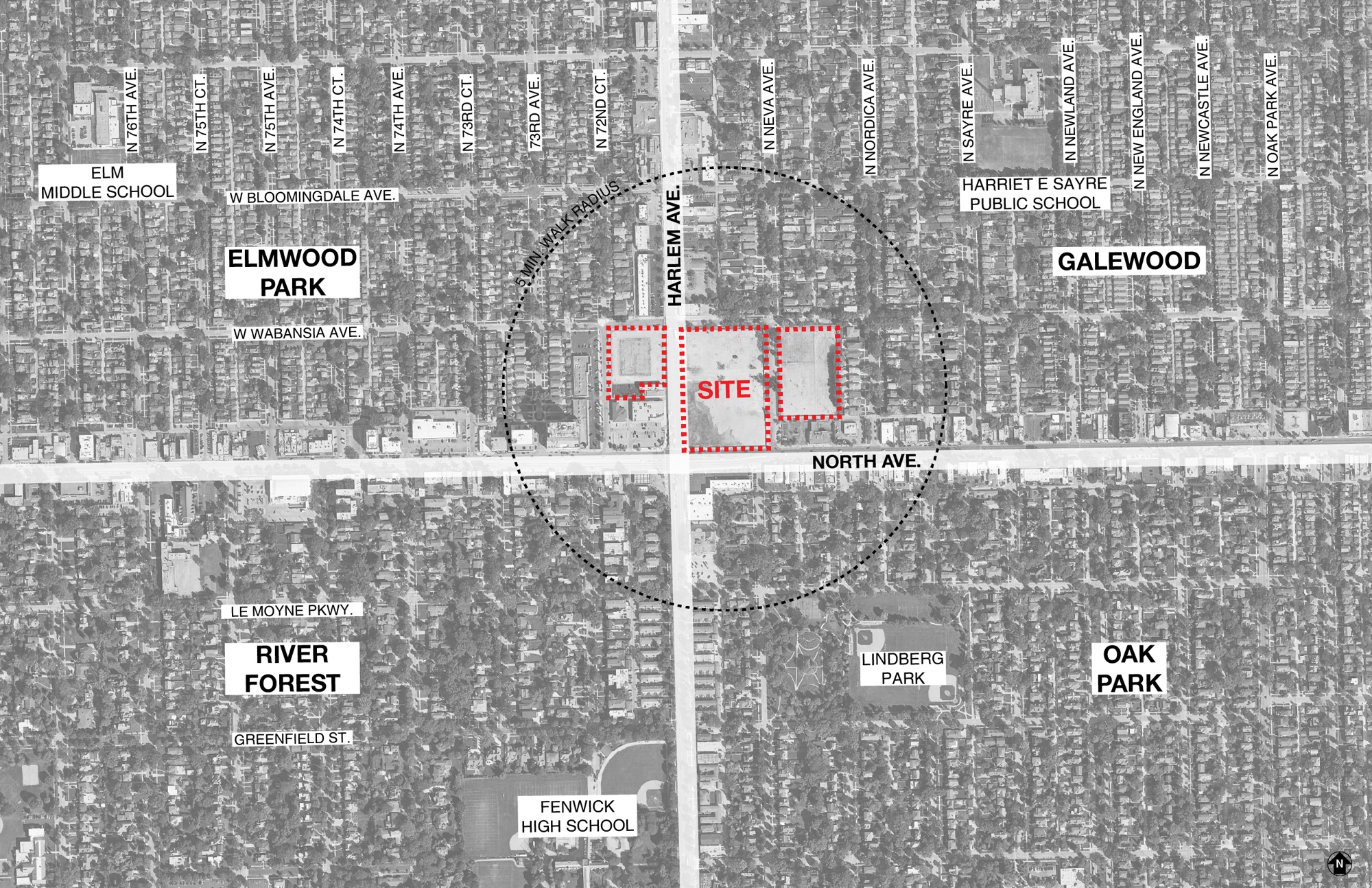 02_North and Harlem COMTEXT MAP_Chicago_Hirsch_MPG_Architecture