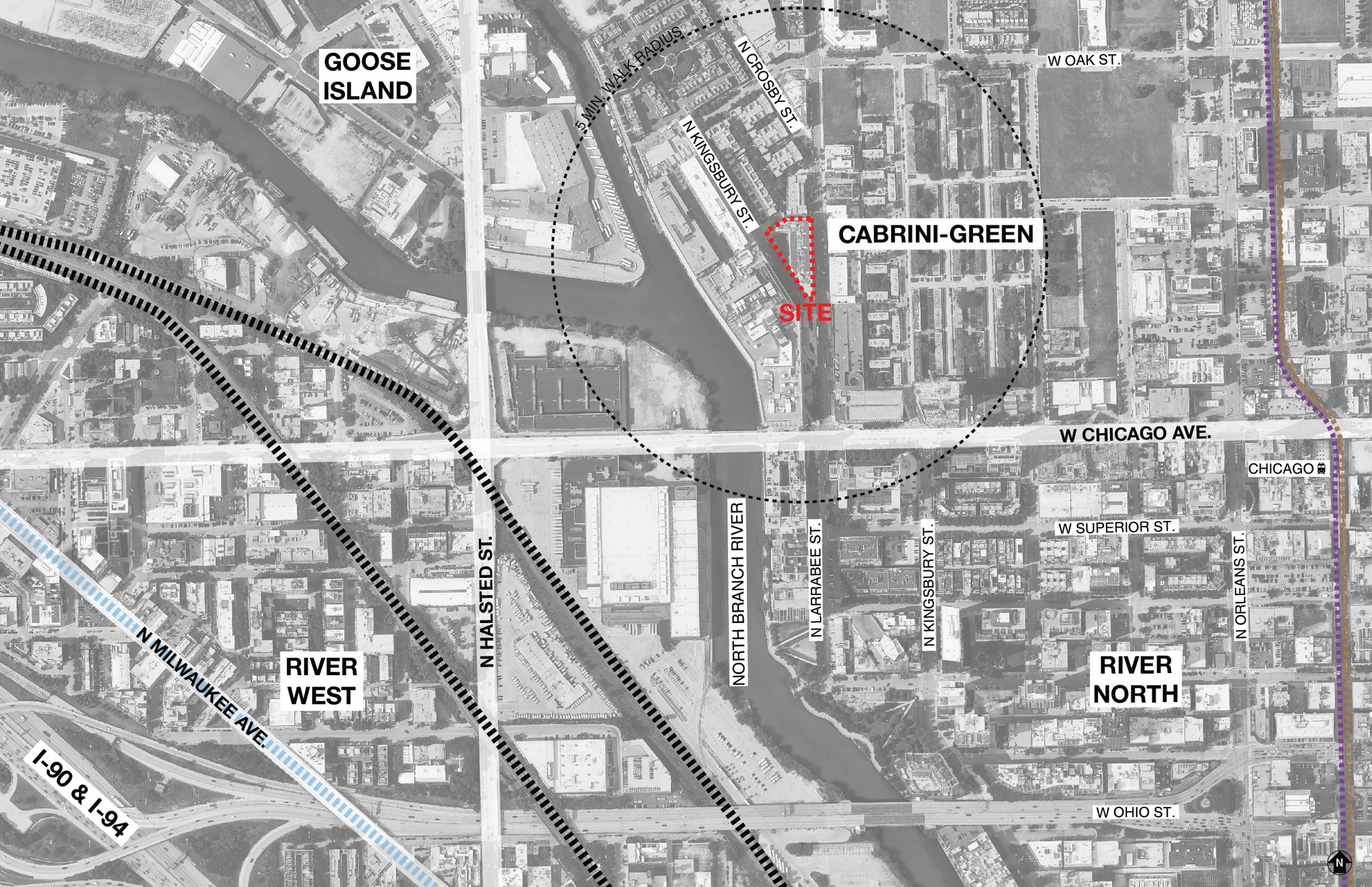 02_River Village Pointe CONTEXT MAP_Chicago_Hirsch_MPG_Architecture