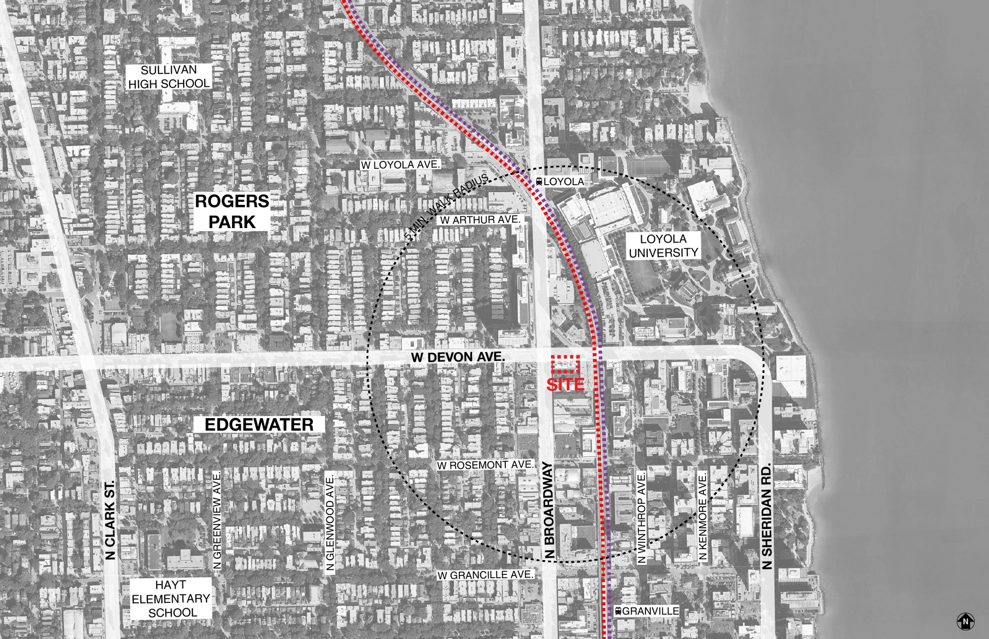 02_The Arcade CONTEXT MAP_Chicago_Hirsch_MPG_Architecture