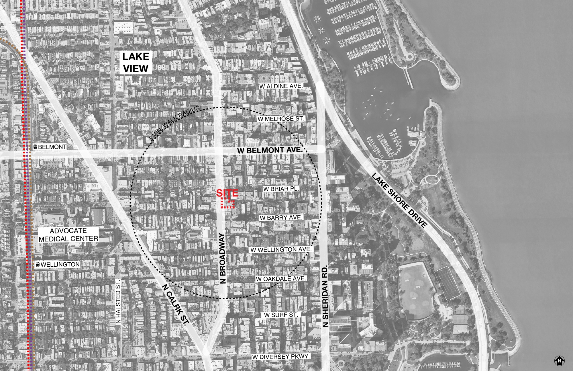 02_The Medalion CONTEXT MAP_Chicago_Hirsch_MPG_Architecture