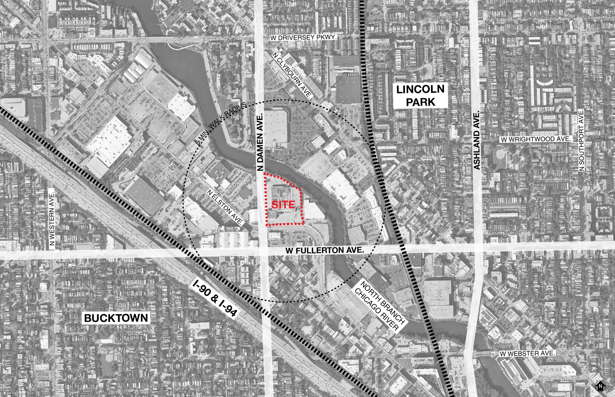 02_Vienna Beef Plaza CONTEXT MAP_Chicago_Hirsch_MPG_Architecture