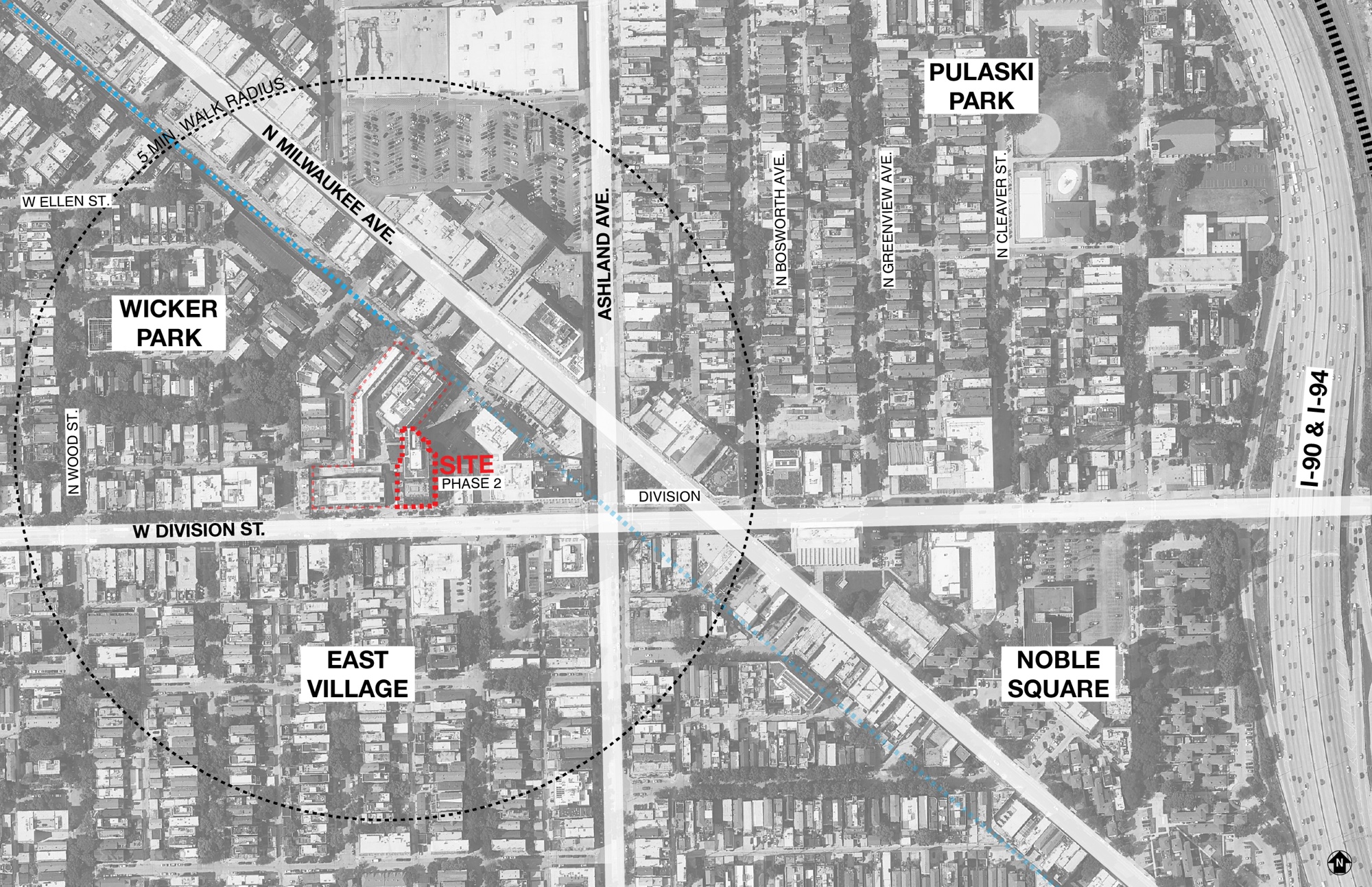 02_Wicker Park Connection CONTEXT MAP_Chicago_Hirsch_MPG_Architecture