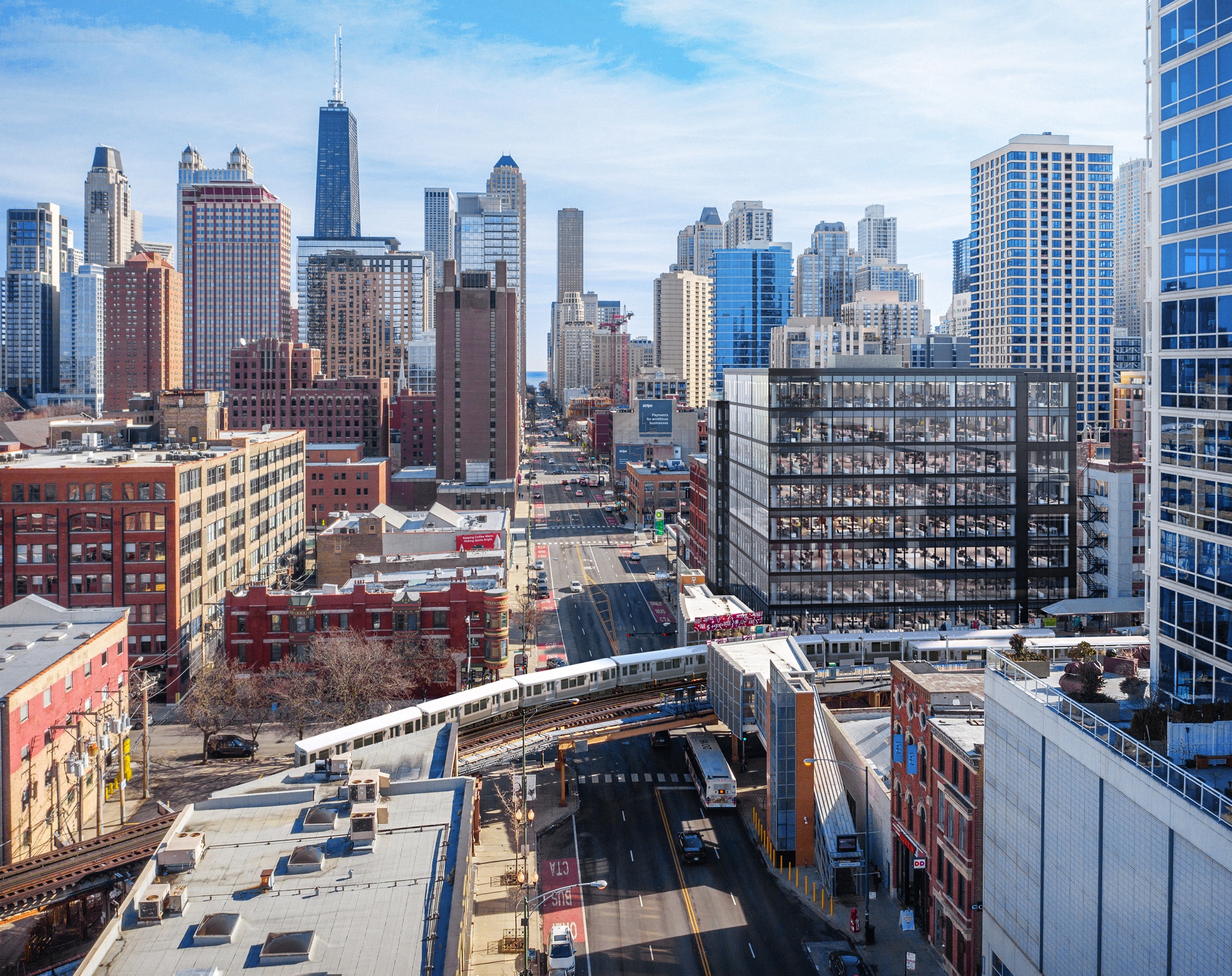 03_AERIAL VIEW LOOKING EAST - ATCHAIN - 2020-02-12_Chicago_Hirsch_MPG_Architecture