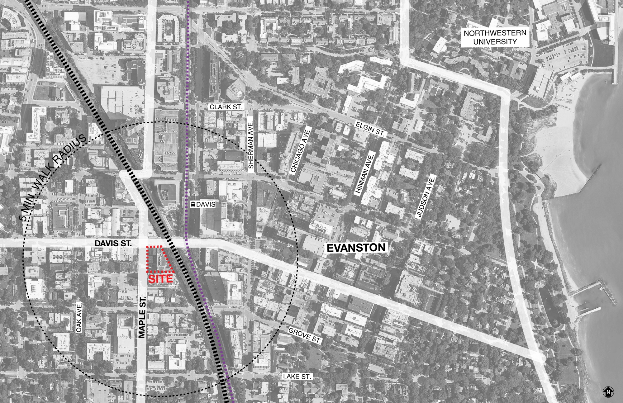 03_Centrum Evanston COMTEXT MAP_Chicago_Hirsch_MPG_Architecture