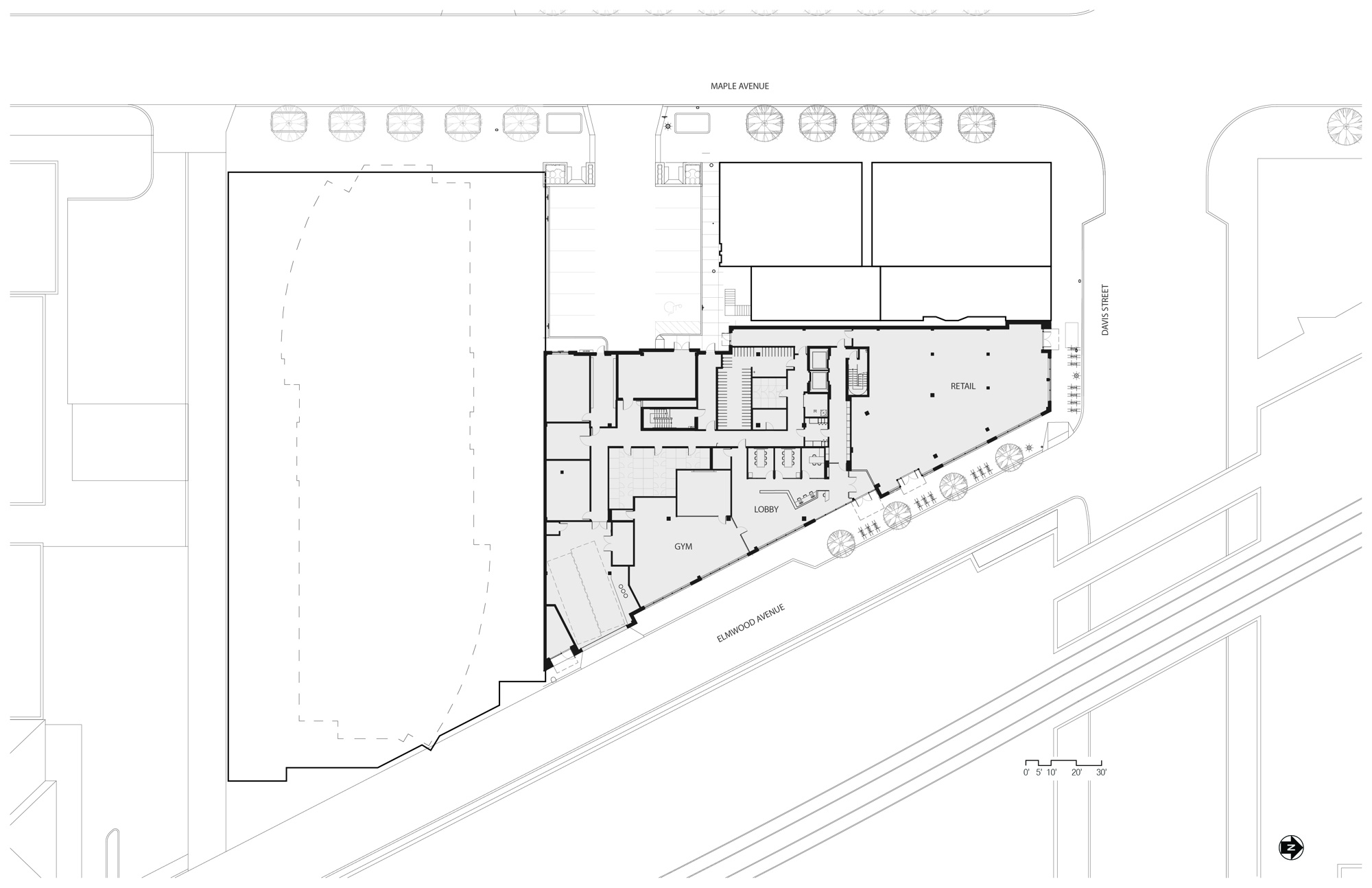 16_1571 MAPLE - 1ST FL PLAN_Chicago_Hirsch_MPG_Architecture